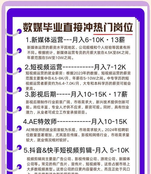 数字媒体技术就业方向及前景